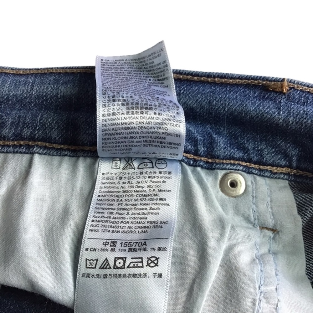 Old‎ Navy Womens Original Mid Rise Jeans Straight Leg Size 8 Short - Picture 7 of 8